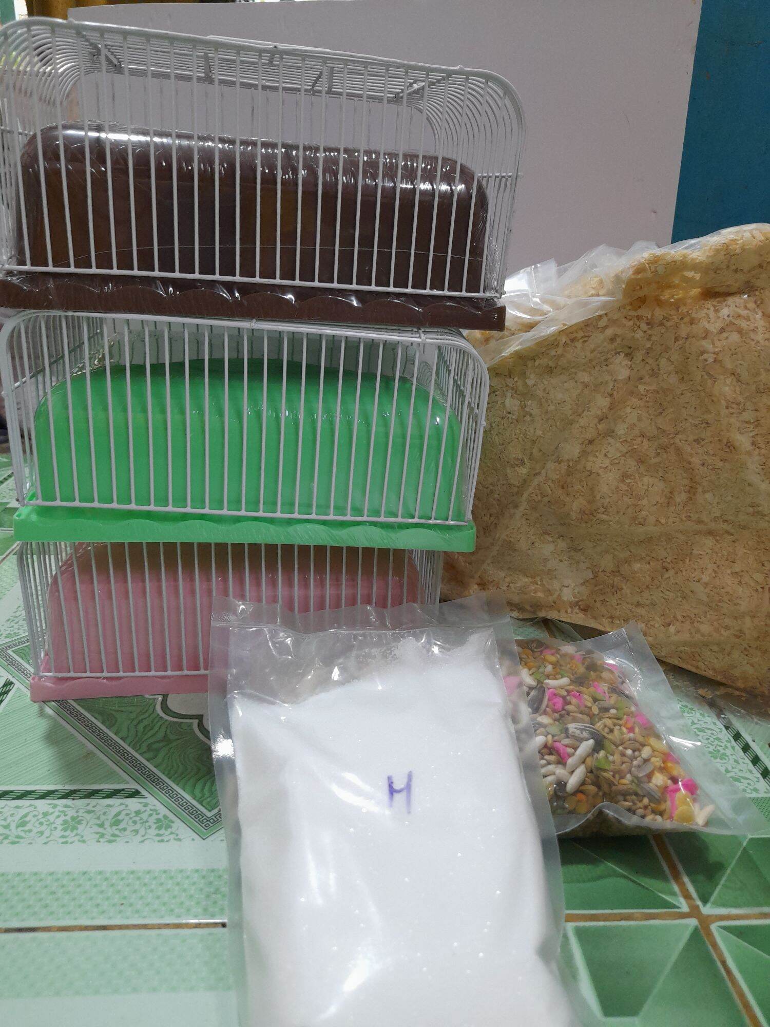 Combo lồng và đồ dùng hamster (thơm)