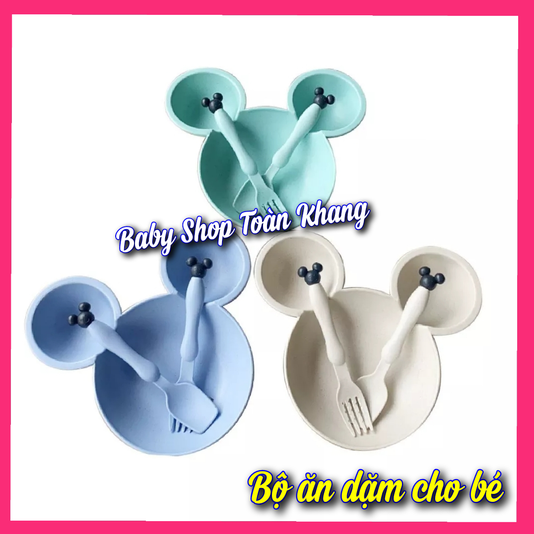 Bộ dụng cụ ăn dặm lúa mì cho bé
