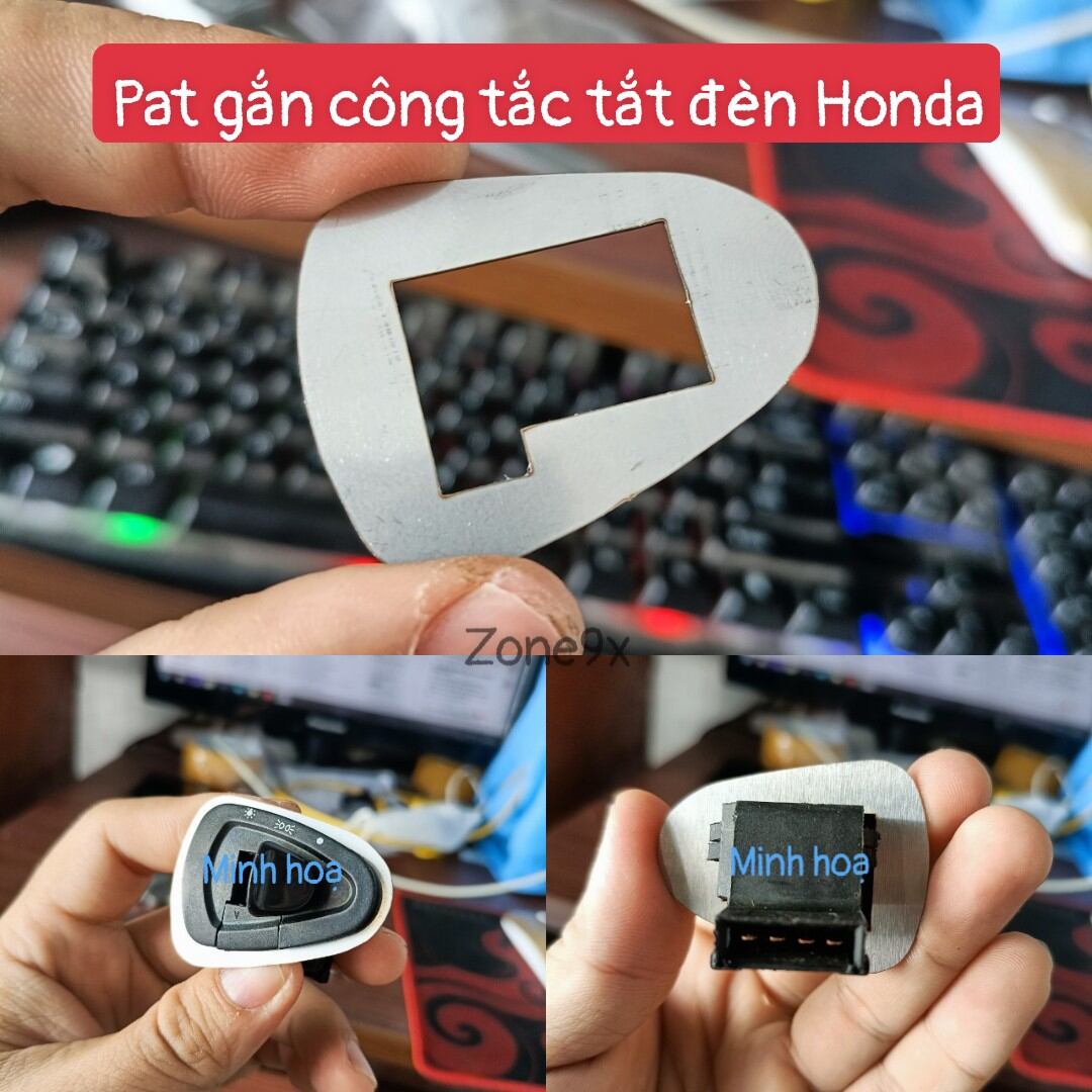 Pat gắn công tắc tắt đèn Honda