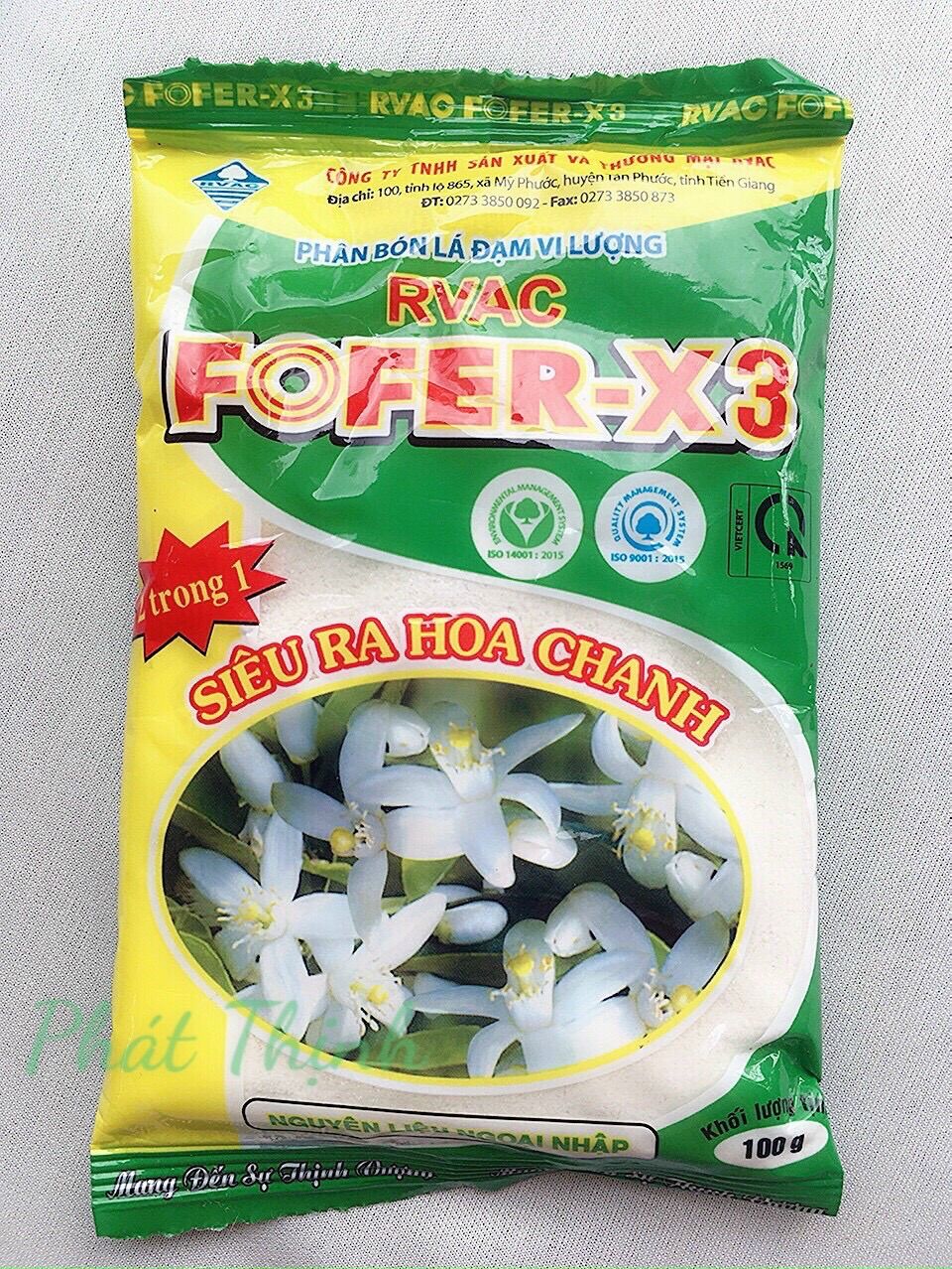 100 gram Phân bón xử lý ra hoa nghịch vụ cho cây chanh-bưởi-cam-quýt