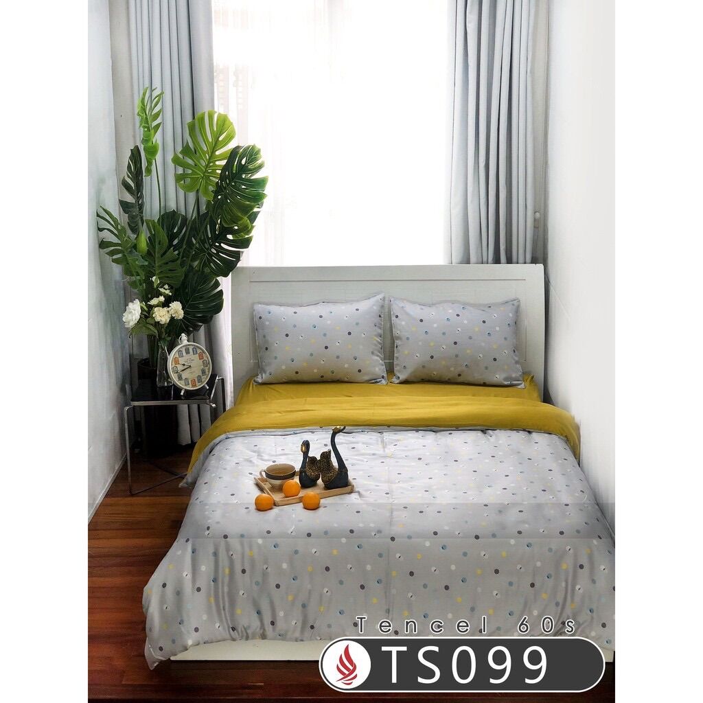 Sỉ lẻ vải lụa Tencel 60s khổ 2m5 may ga gối (sp là vải ko phải ga may sẵn)