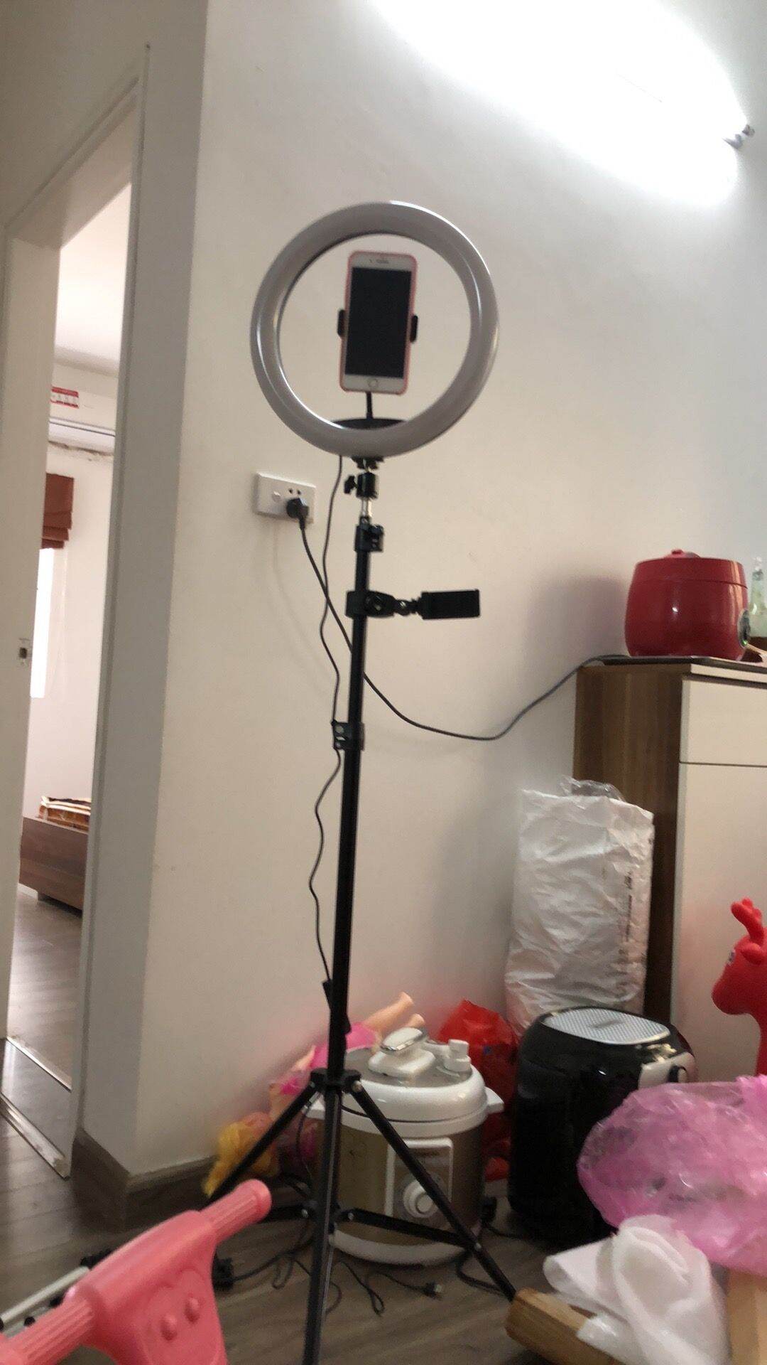 ĐÈN LIVESTREAM 26CM 2 KẸP ĐT CAO 2M1