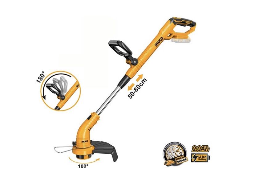 20v máy cắt cỏ dùng pin ingco cgtli20018