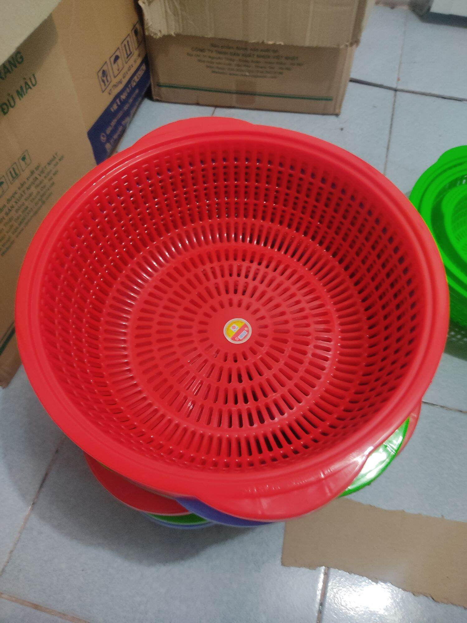 Rổ rửa rau đựng hoa quả có 3 size lựa chọn hàng Cao cấp việt nhật
