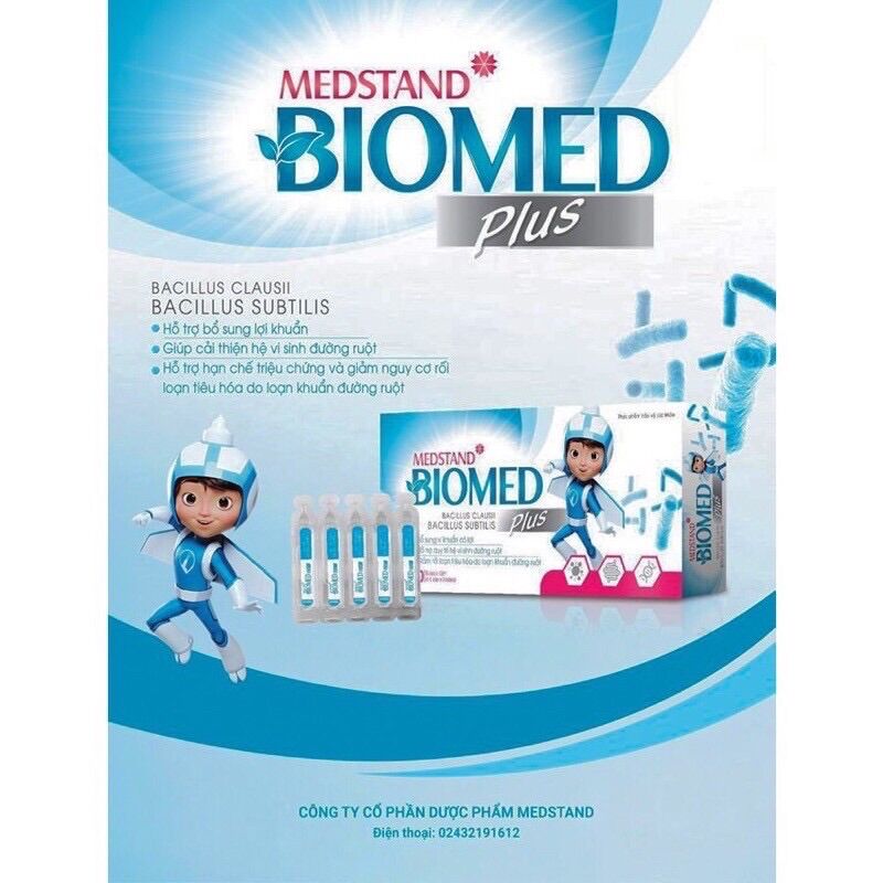Men vi sinh/ men tiêu hoá dạng ống cho bé Biomed plus