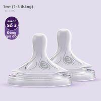 Avent | Núm Ti Silicone Mềm Thay Thế Chống Đau Bụng