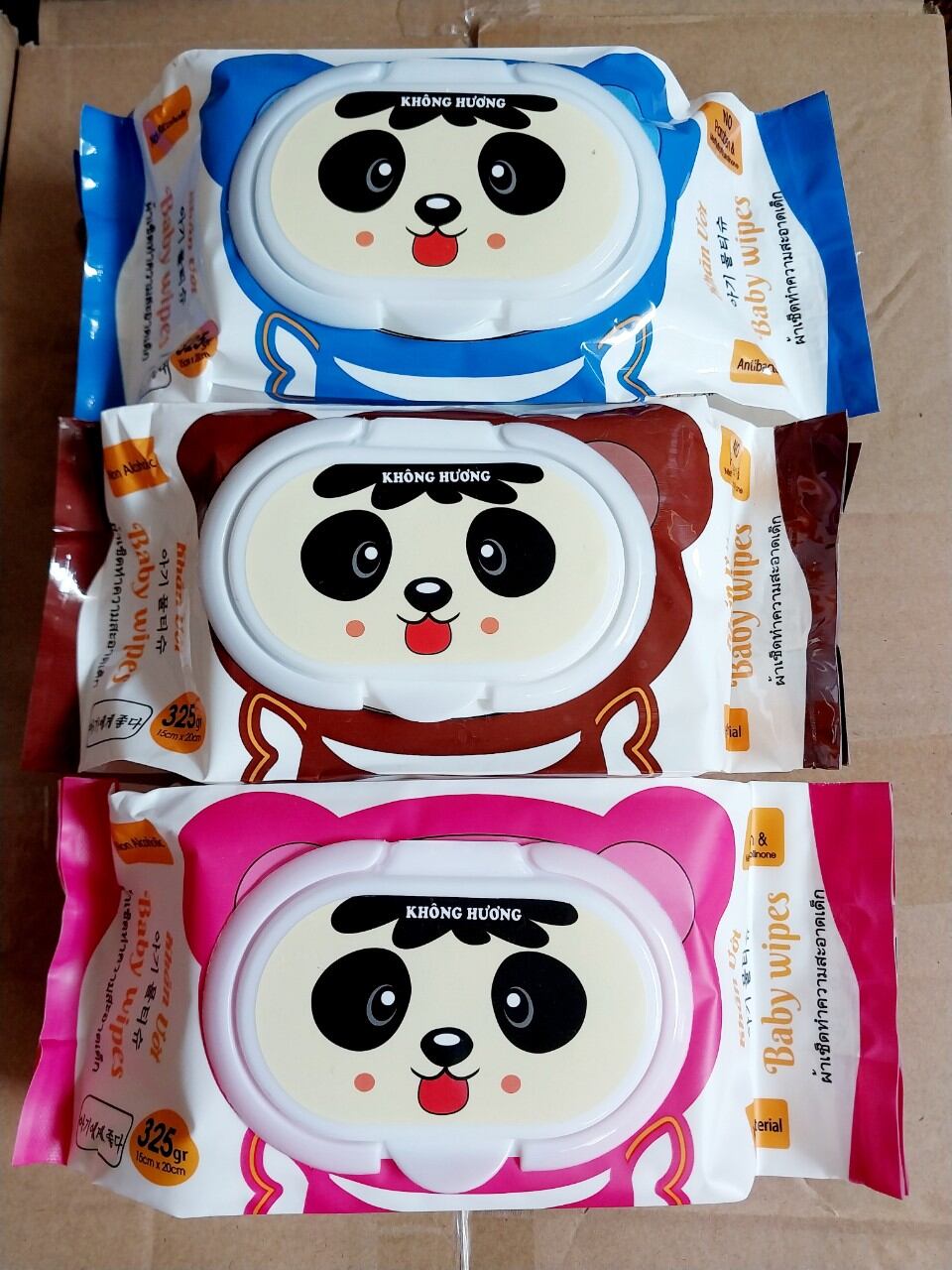 Khăn Ướt Baby 325g Không Mùi Khổ Giấy Lớn.