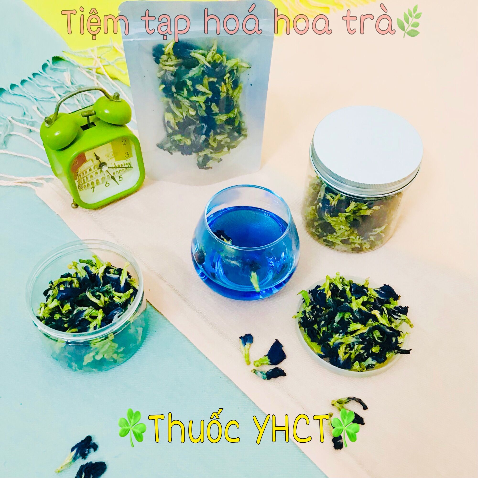 Hoa đậu biếc sấy lạnh cao cấp túi 100g