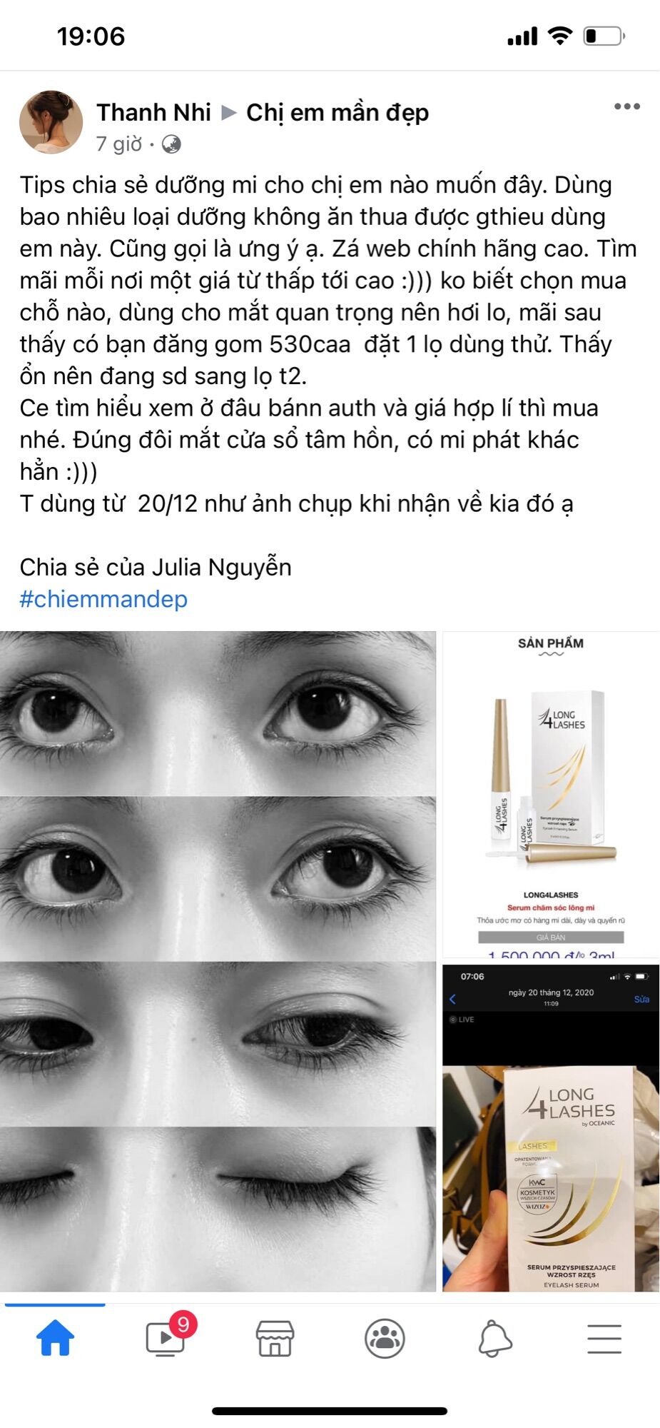 Dưỡng mi 4 Long Lashes nội địa Ba Lan
