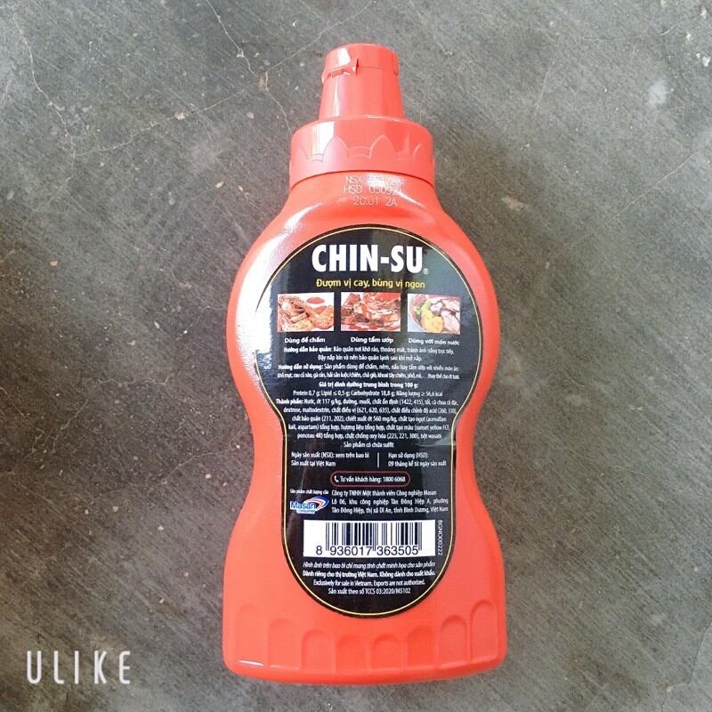 Tương ớt chinsu chai 250ml thơm ngon bùng vị