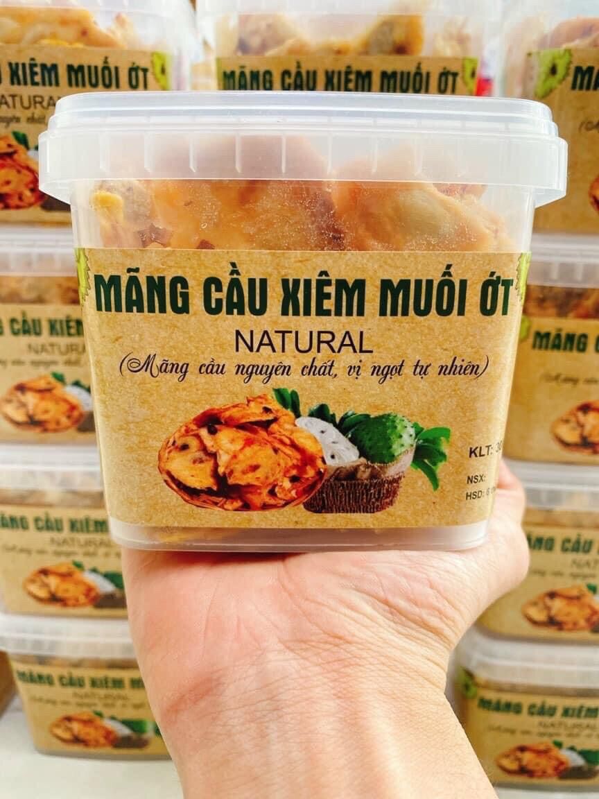 Mãng cầu xiêm muối ớt hộp 300gr kèm muối