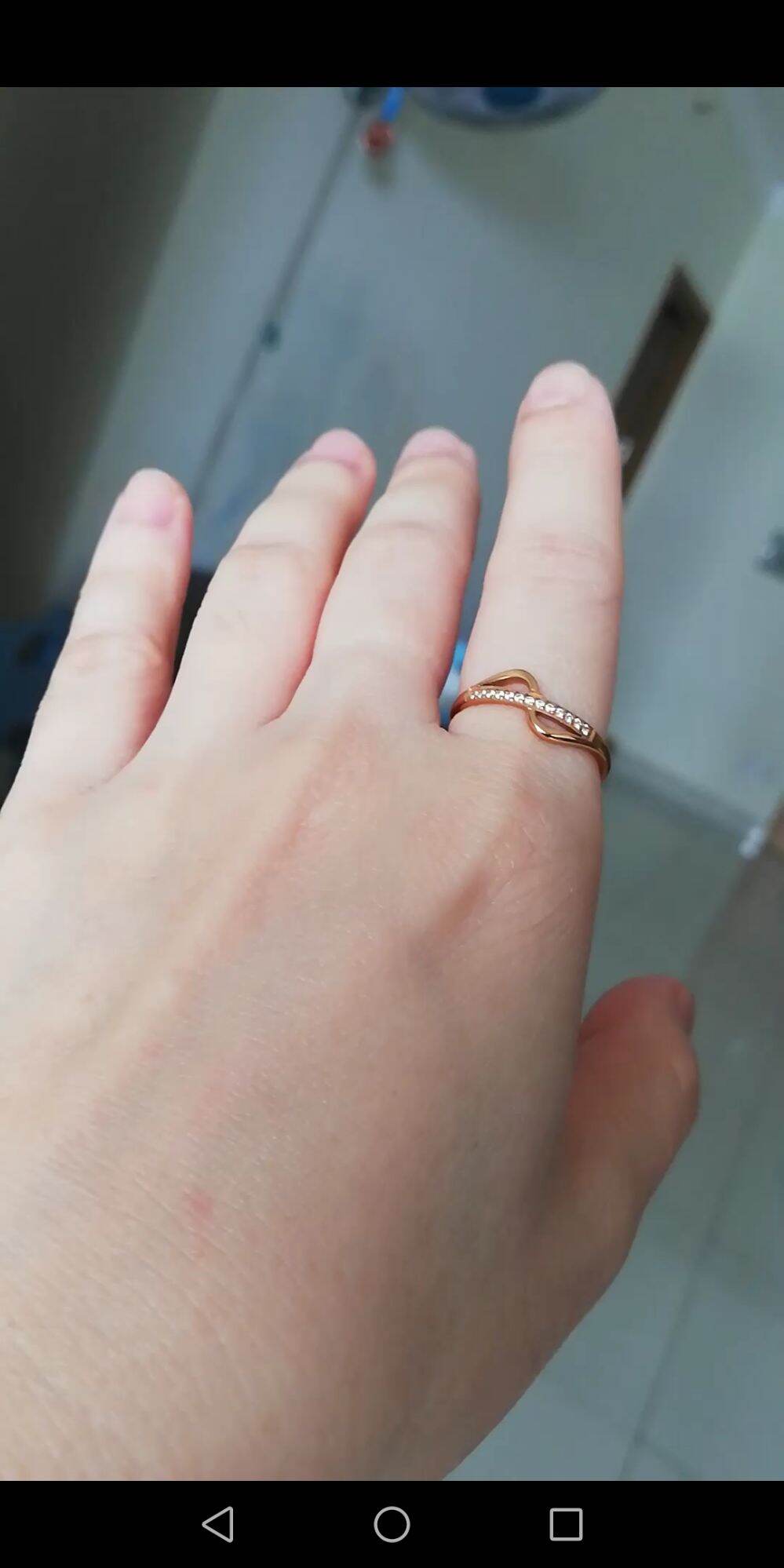 [GIÁ 1 CHIẾC] NHẪN TITAN ĐÍNH ĐÁ MẠ VÀNG HỒNG
