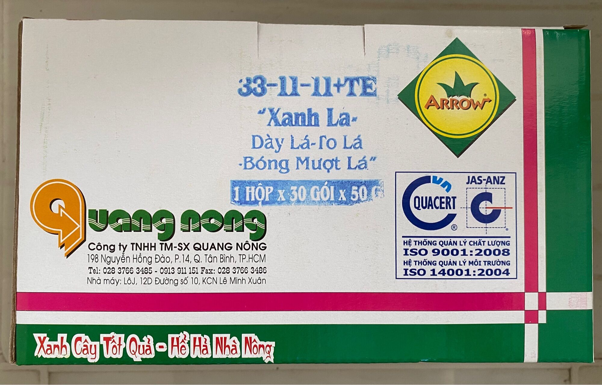 Phân Bón Lá Cho Rau 33-11-11 Arrow - Gói 50gr
