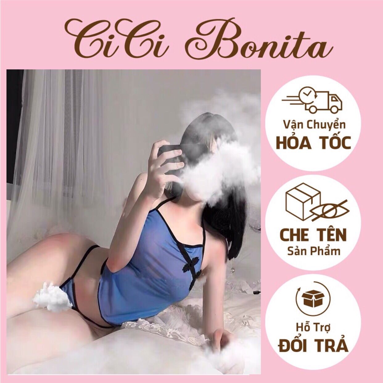 Set yếm ngủ cosplay thôn nữ sexy cổ trang Trung Quốc CL27