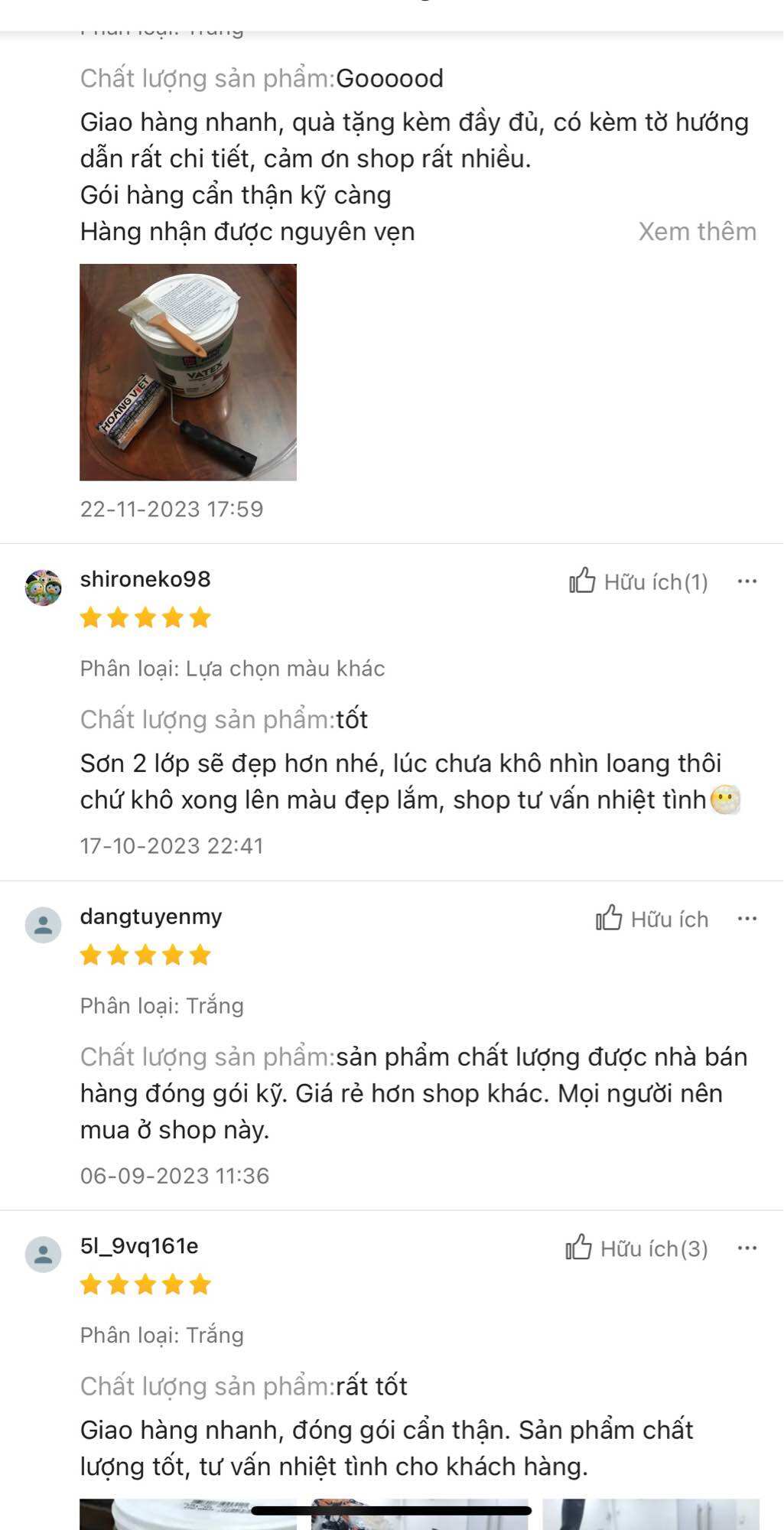 Sơn tường nội thất Nippon Vatex _5kg