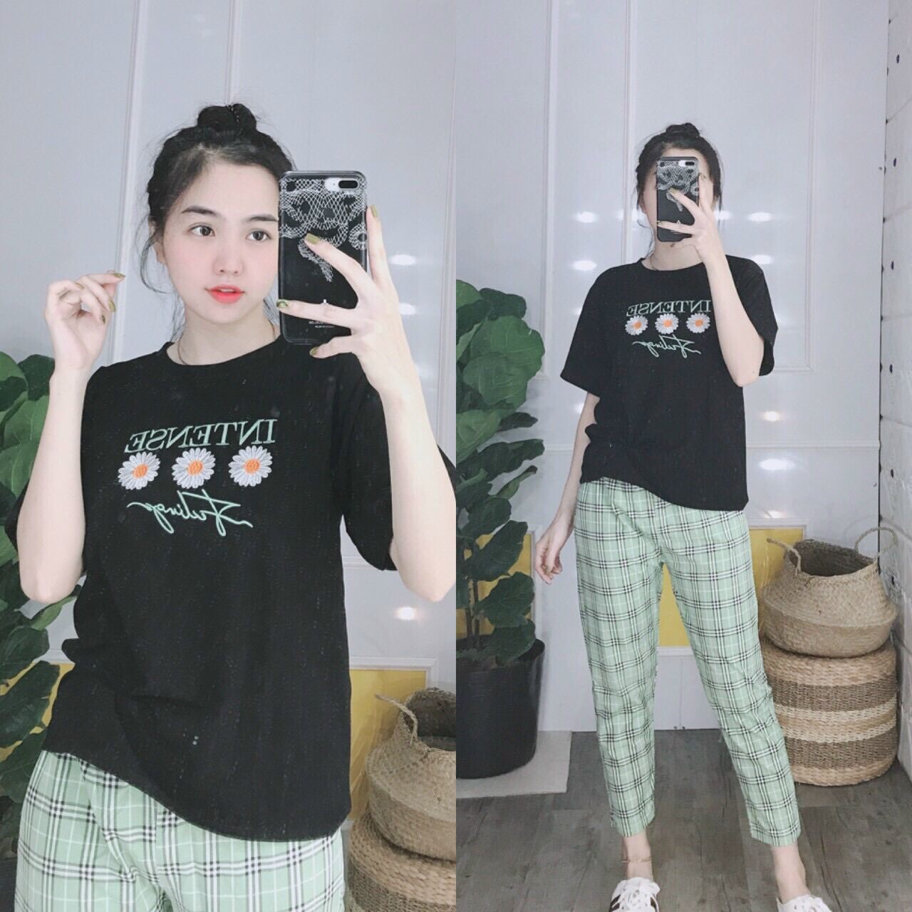 Set bộ, đồ bộ dài mặc nhà thun cotton dễ thương