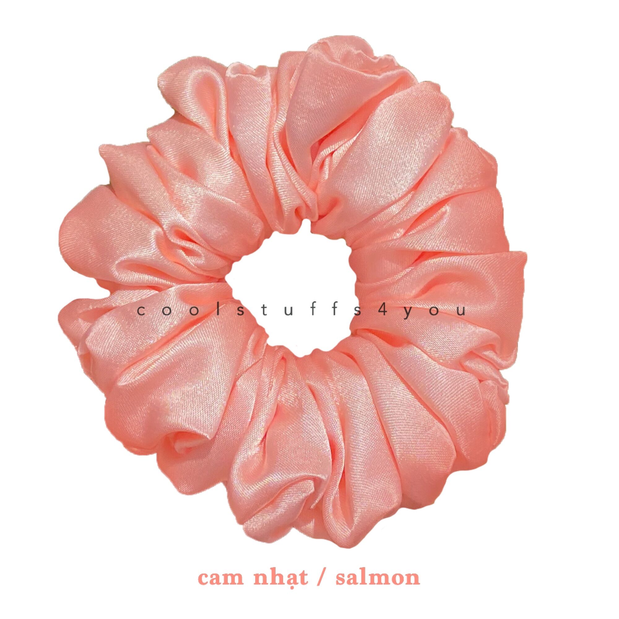 Buộc Tóc Scrunchies Lụa Mềm Mịn Size Thường Nhiều Màu {Bảng Màu Lụa Size Thường}