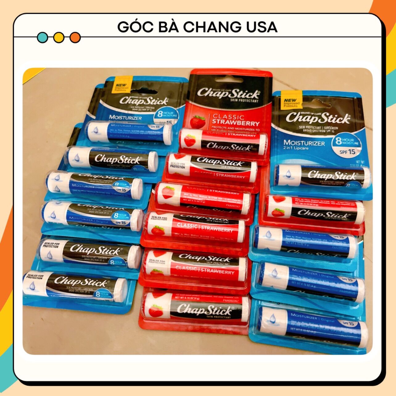 [NEW] Son Dưỡng Môi CHAPSTICK spf 15 US