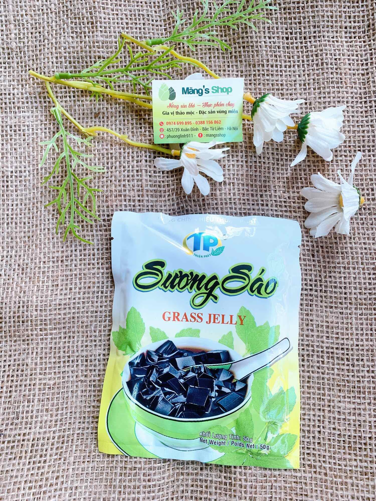 Bột sương sáo đen tuấn phương gói 50g