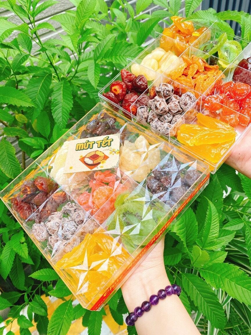 Khay mứt tết Đà Lạt 9 vị.Quà mứt tết 2023