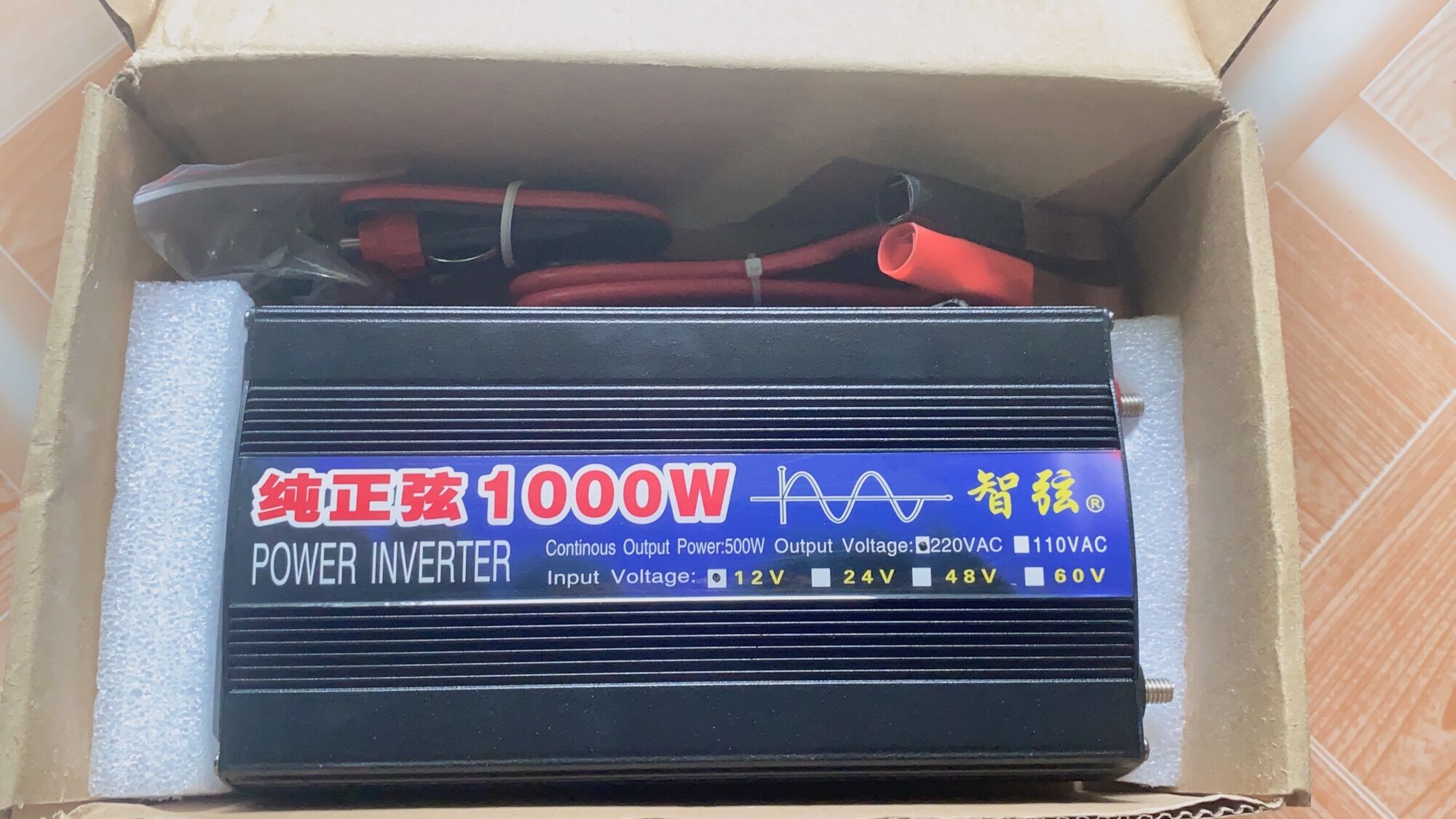 bộ đổi điện 12v lên 220v 1000w