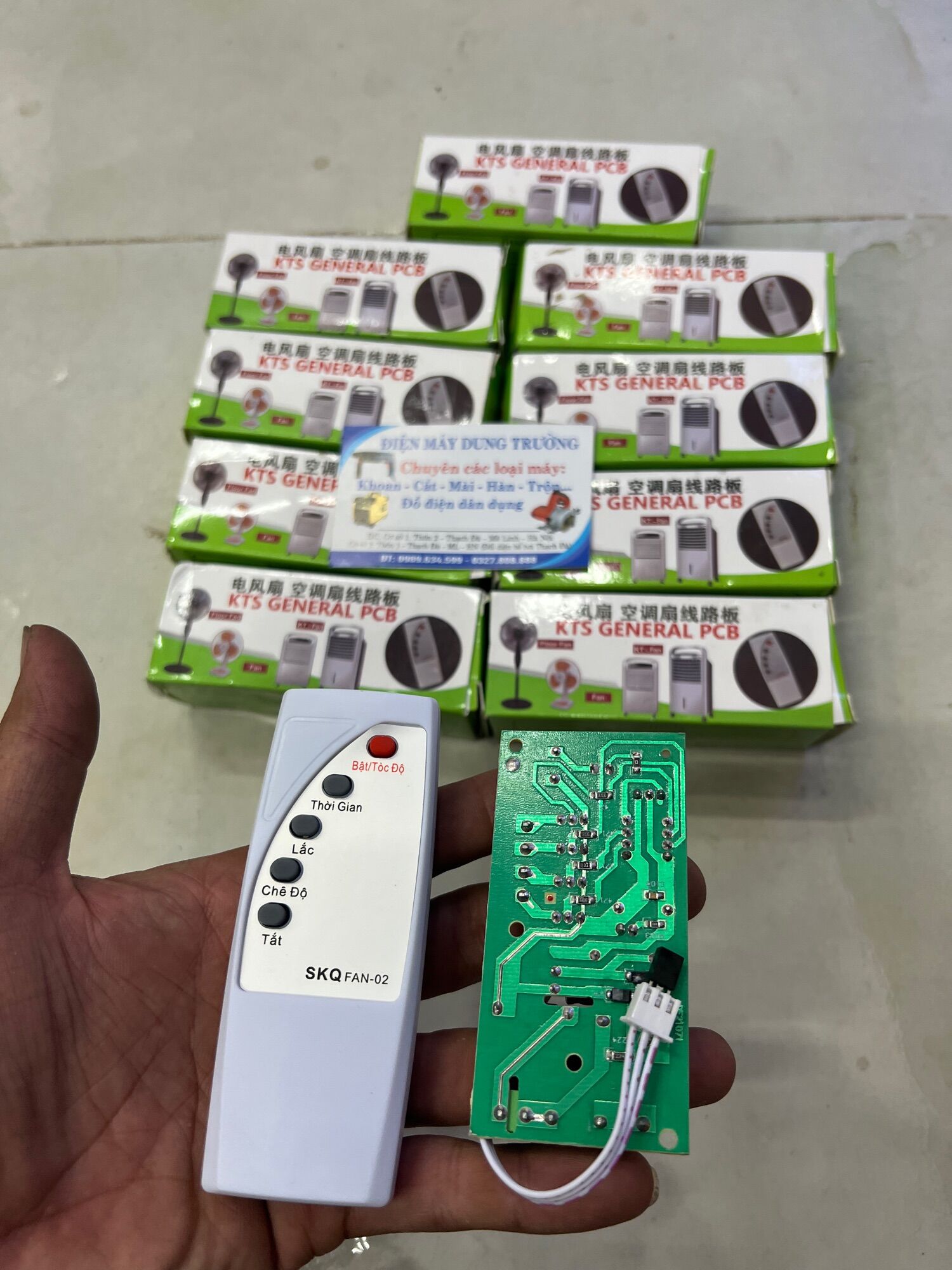 Bộ mạch điều khiển quạt từ xa đa năng