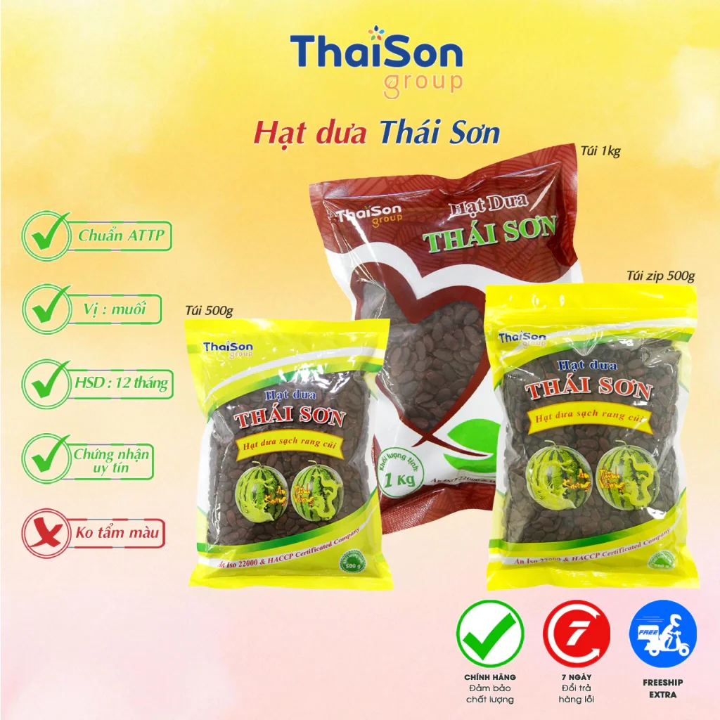 Hạt dưa Thái Sơn to giòn ngon đặc biệt 1 ký