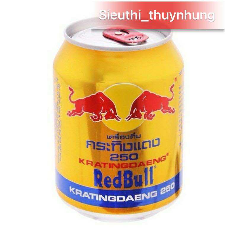 Lốc 6 Lon Bò Húc Thái Lan x 250ml [Hàng Chuẩn Thái]