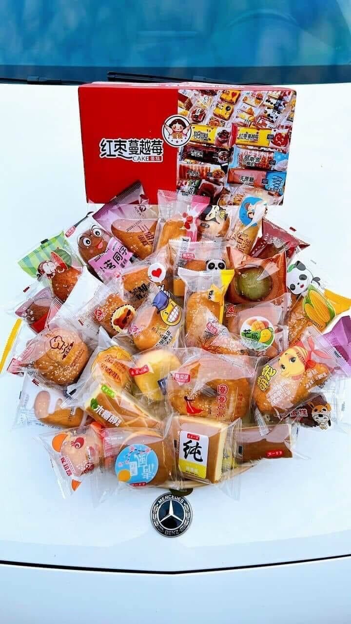 Sẵn 1 thùng 2kg bánh Đài Loan mix trên 20 vị