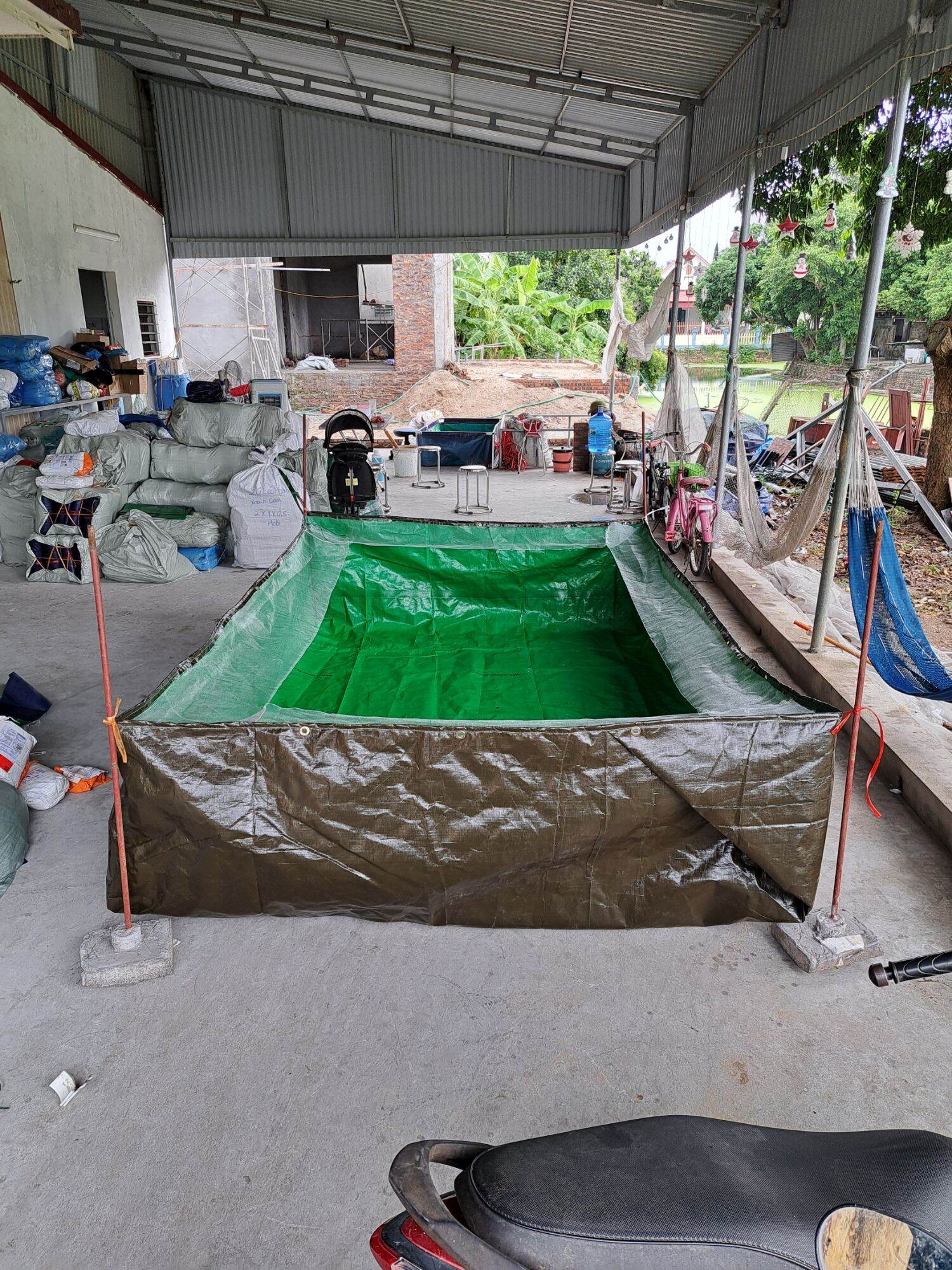 Bể bạt nuôi ốc ếch cá lươn [ chống nhảy, chống bò ]