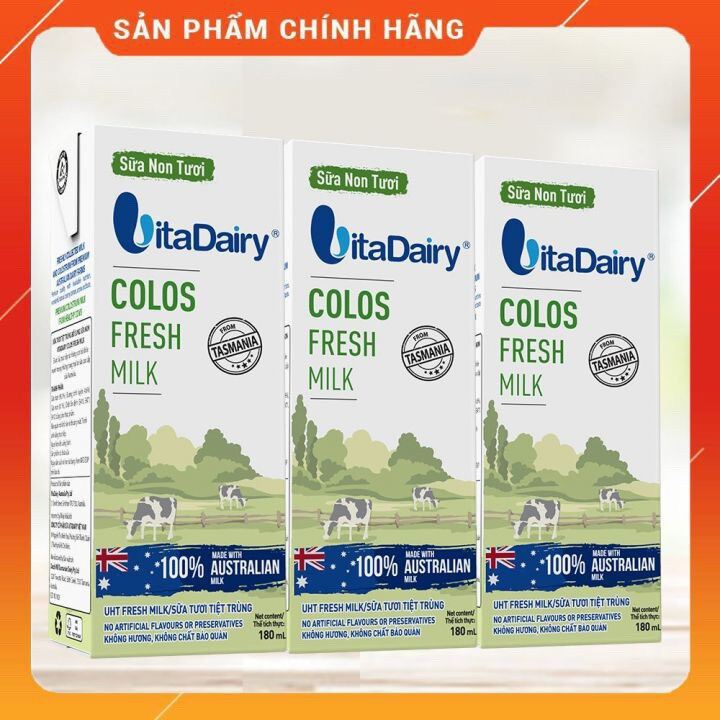 [ CHÍNH HÃNG ] Sữa non tươi Vitadairy Colos Fresh Milk - 1 lốc