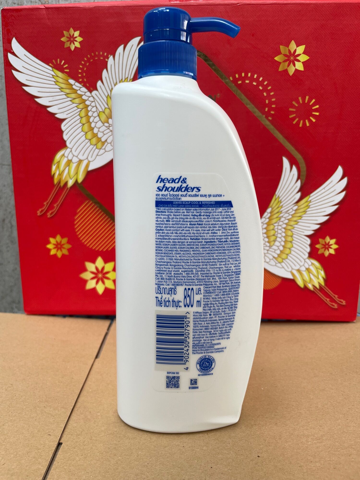 Dầu gội Head & Shoulders bạc hà mát Lạnh 850ml