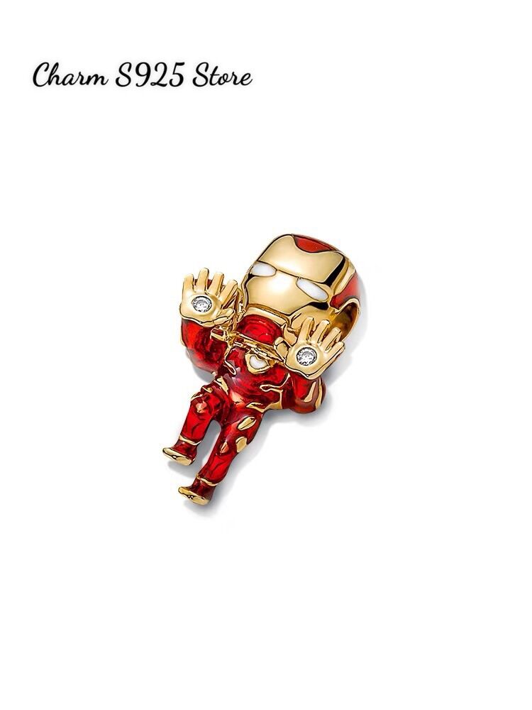 CHARM PAN ALE MARVEL IRON MAN BẠC S925 CAO CẤP