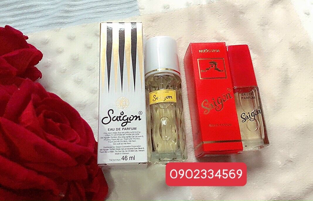 Nước hoa sài gòn sọc trắng 460ml và sài gòn đỏ 27ml - hàng chính hãng thơm lâu