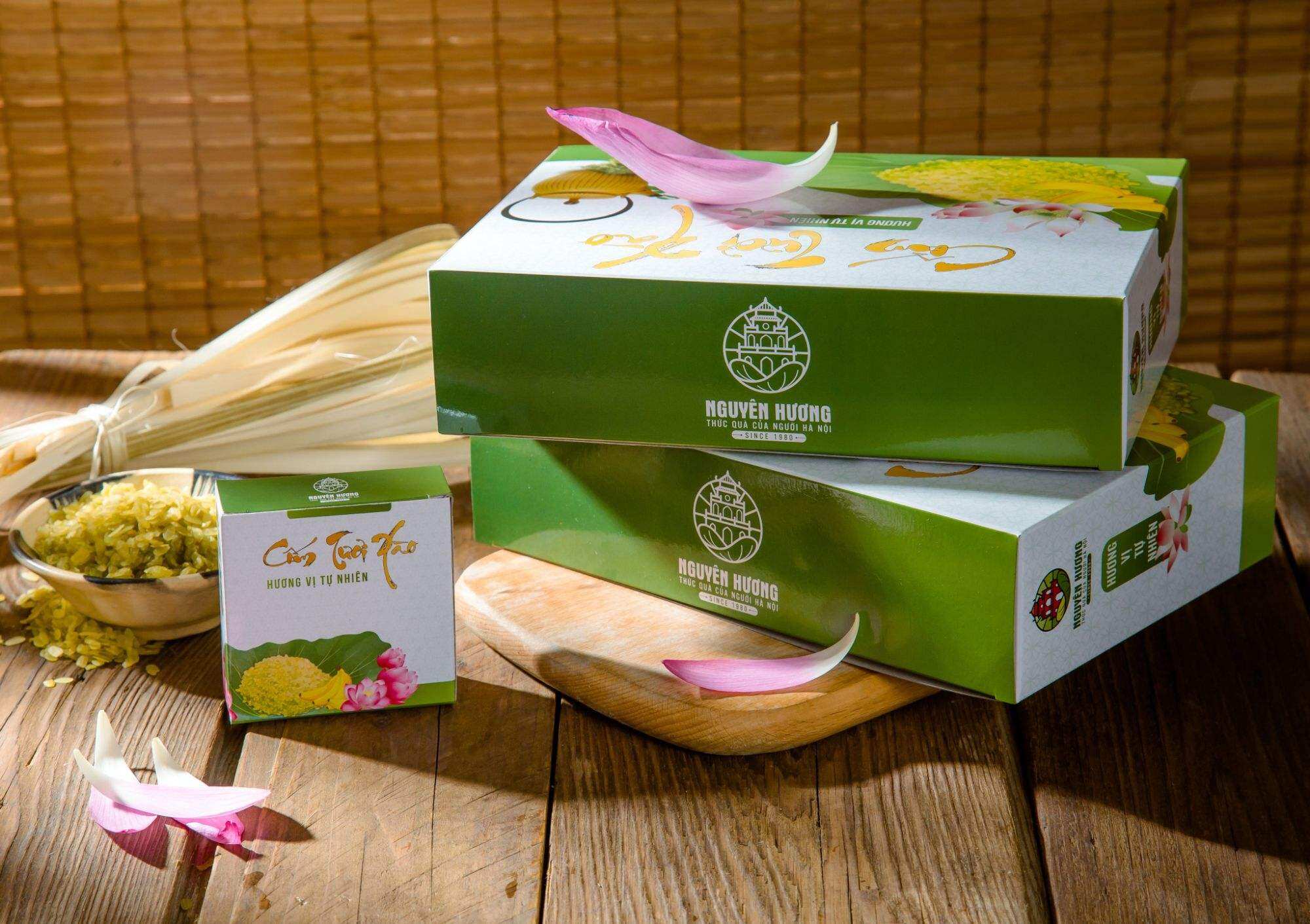 bánh cốm tươi xào( hộp 12 chiếc)