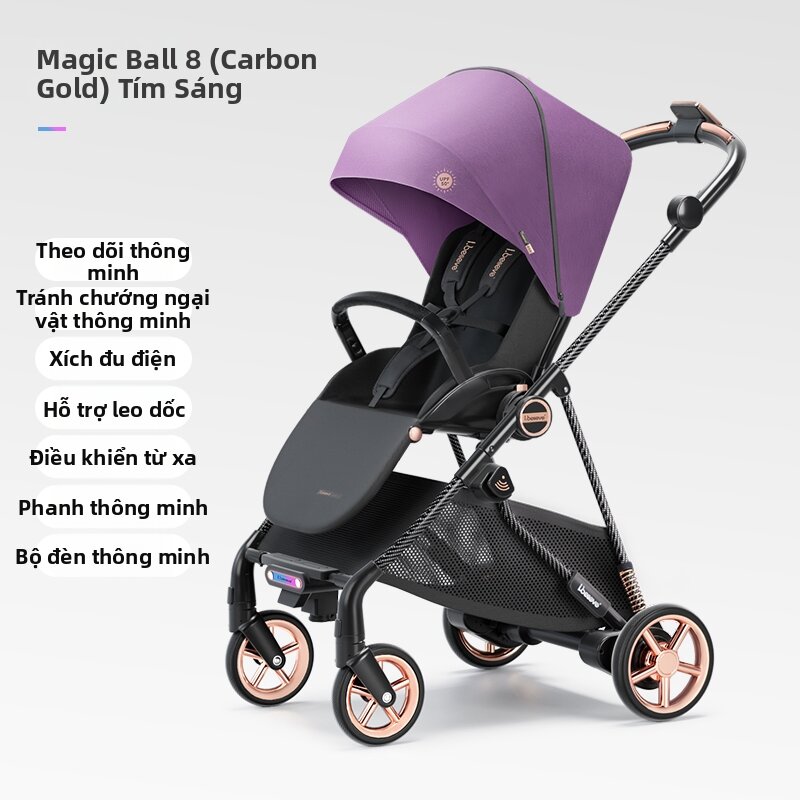 Intelligent Following Brake Bi-directional Sit-Lie Stroller - 7