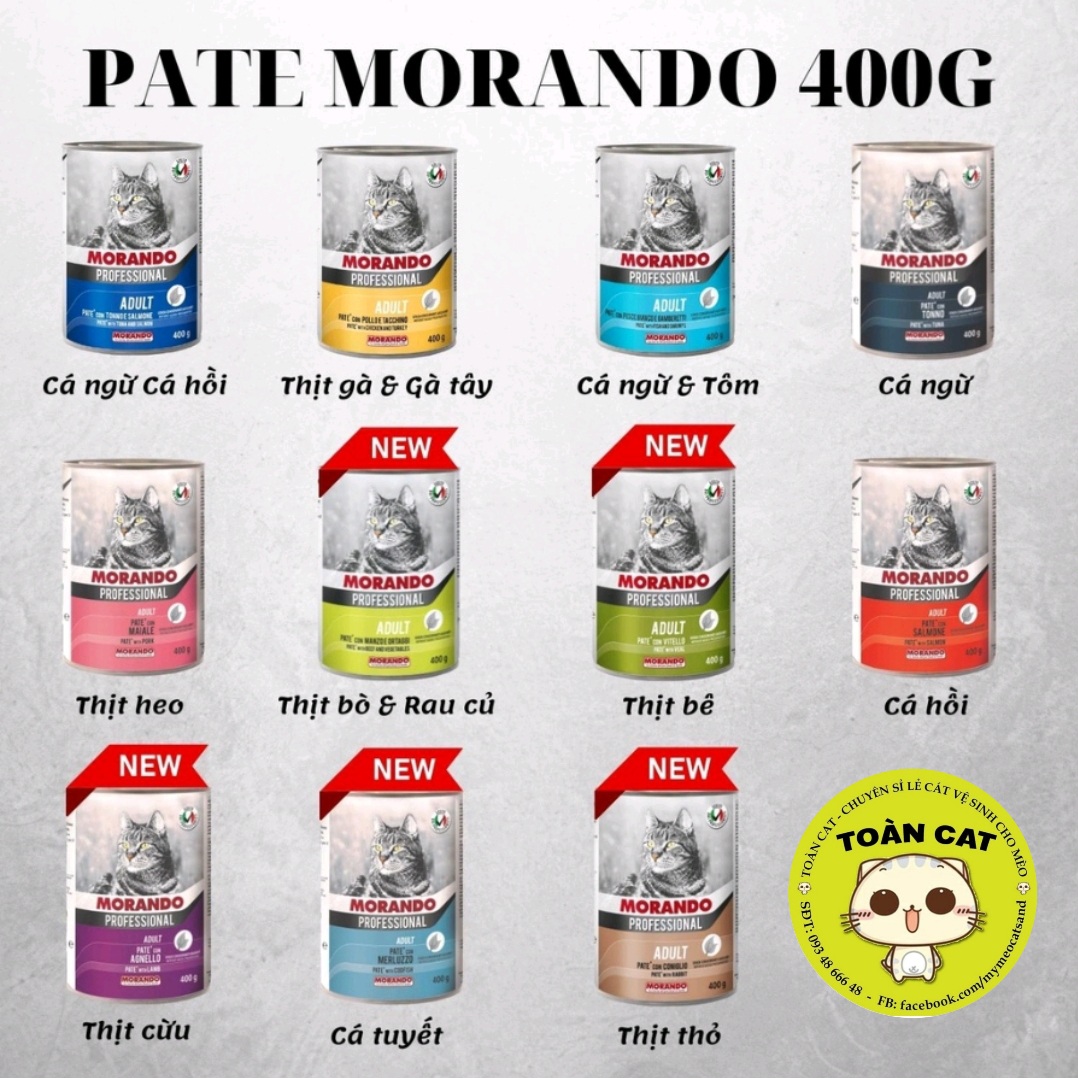 Pate Morando Miglior lon 400g cho mèo