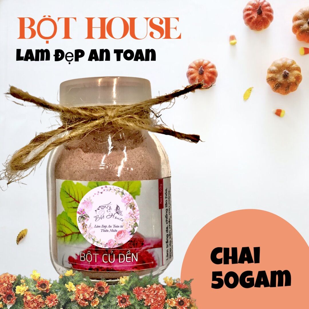 (BỘTHOUSE)BỘT CỦ DỀN ĐẮP MẶT NẠ HỒNG DA THIÊN NHIÊN