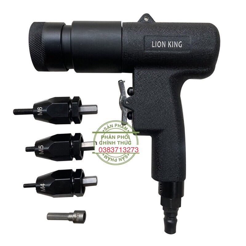 Máy rút ốc m4 - 5 - 6 khí nén , đai ốc , máy rút ecu rút lionking
