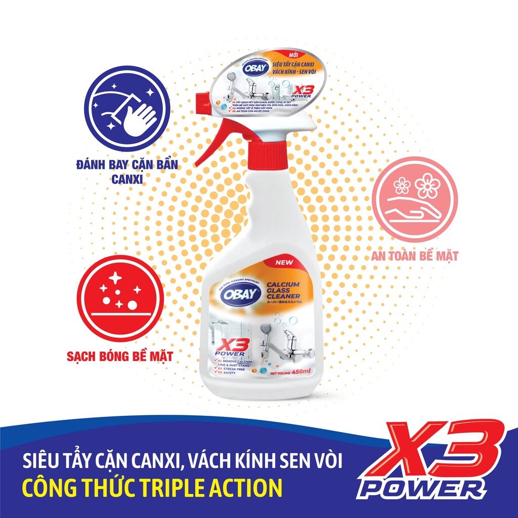 Xịt tẩy cặn canxi siêu tốc