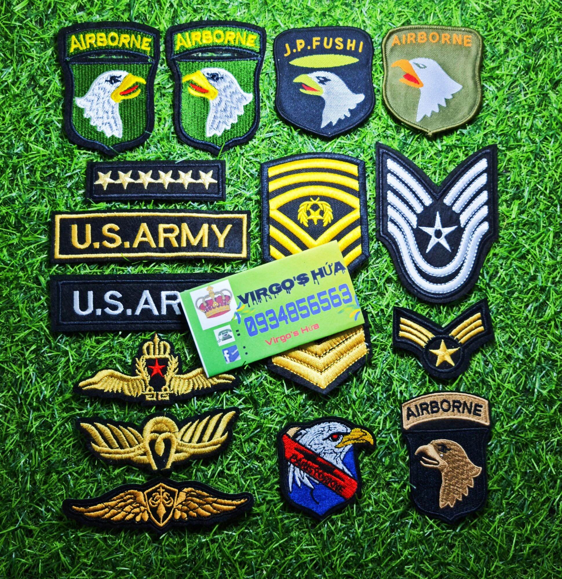 Sticker Ủi Hình Huy Hiệu Lính Cao Cấp