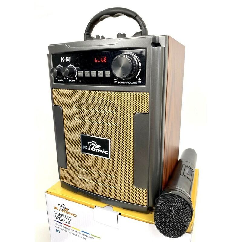 Loa Kéo Bluetooth Di Động Thùng Gỗ Kiomic K58 Âm Thanh Cực Chuẩn - Tặng Kèm 1 Micro Không Dây Hát Cực Hay - BH 1 Đổi 1 Phân phối Toàn Quốc - Loa Xách Tay K-58 (Màu Ngẫu Nhiên) 2023
