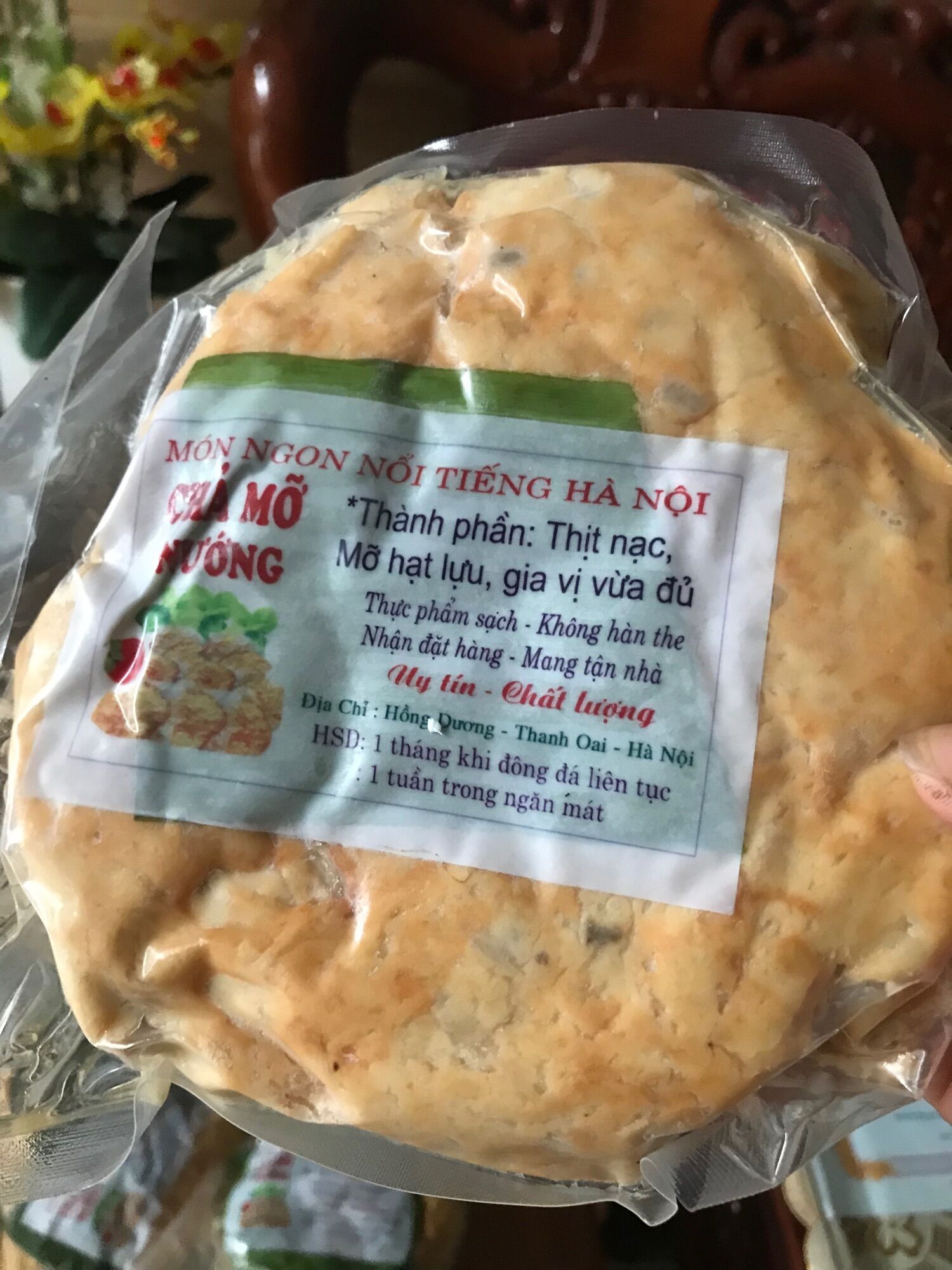500gr Chả mỡ Hà Nội (giao nhanh 2h tphcm)