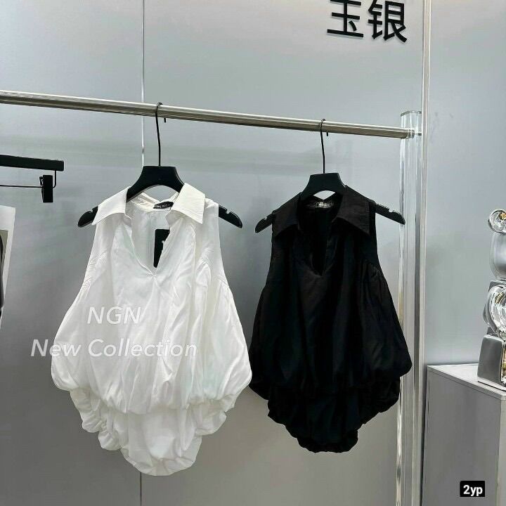 Áo sơ mi sát nách bí thụng UN