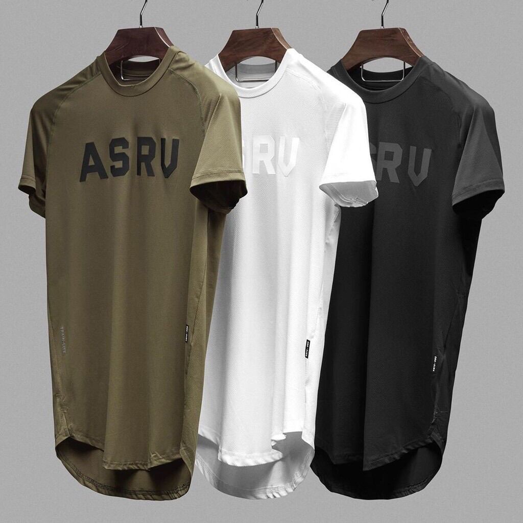 Áo tập gym asrv 100% lỗ kim thoáng khí cao cấp