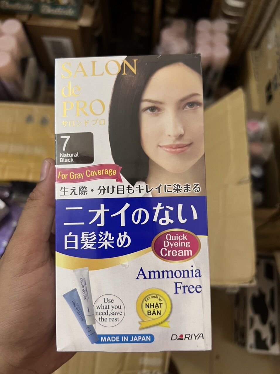 THUỐC NHUỘM TÓC NỮ PHỦ BẠC SALON DE PRO NHẬT BẢN