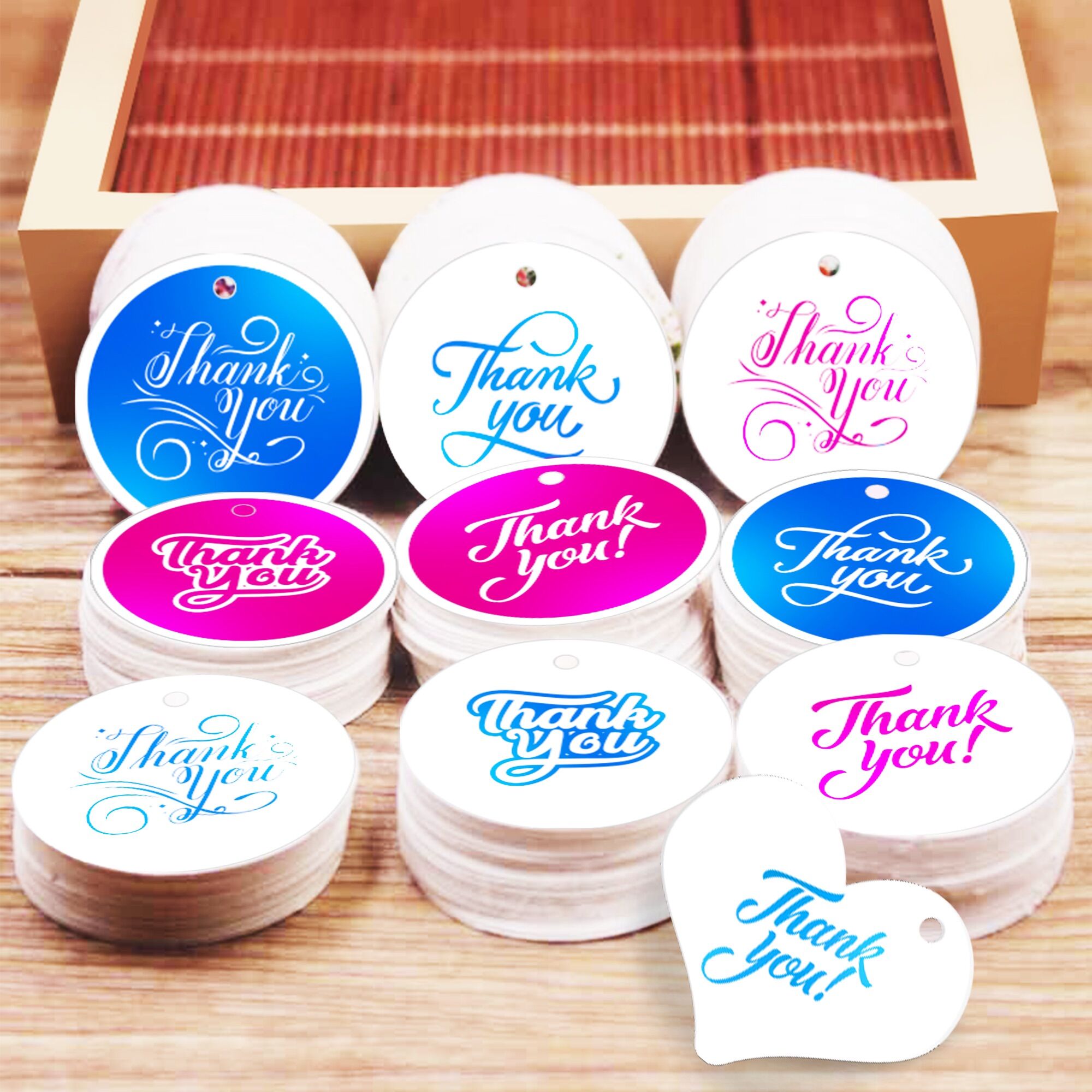 Set set 50 nhãn thank you