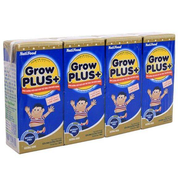 Sữa bột pha sẵn Nutifood Grow Plus Xanh 180ml  Thùng 48 hộp