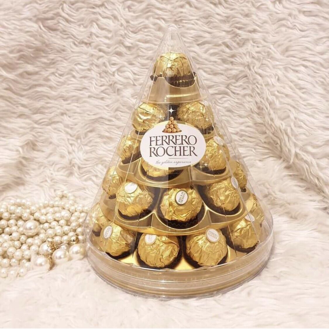 🍫🌰 Tháp Chocolate Ferrero Rocher nhân hạt dẻ, hộp 28 viên của PHÁP - Ngọt ngào, thơm ngon, hấp dẫn và sang trọng🌰🍫