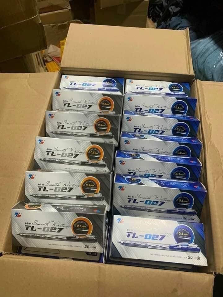 Hộp 20 Cây Bút Bi Thiên Long Mực Xanh TL-027
